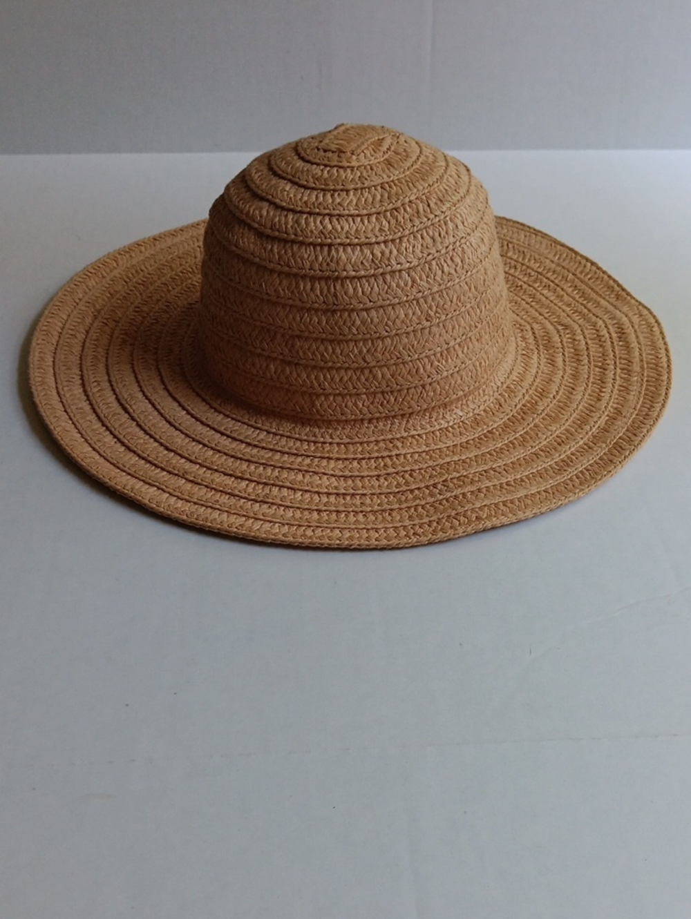 WOMEN'S BRAIDED WIDE-BRIM SUN HAT- TAN